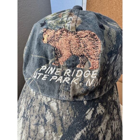 Pine Ridge Ute Park, NM Camo Bear Cap - Picture 2 of 7